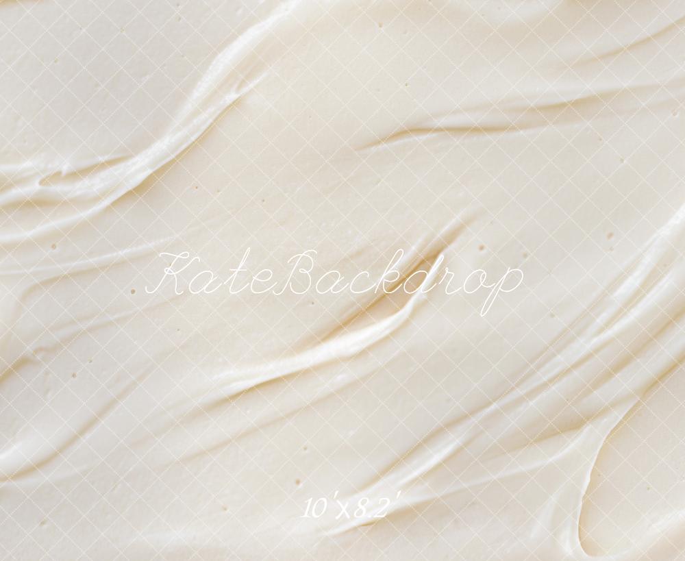 Kate Crème Glaçage Gâteau Abstrait Toile de fond conçue par Mini MakeBelieve - Kate Backdrop FR