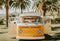Kate Été Plage Minibus Rétro Arbres Toile de fond conçue par Emetselch - Kate Backdrop FR