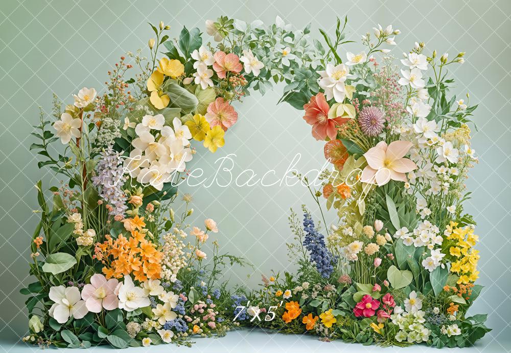Kate Printemps Fleurs Arche Verdure Toile de fond conçue par Emetselch - Kate Backdrop FR