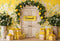 Kate Été Citron Jaune Fleurs Porte Toile de fond conçue par Emetselch - Kate Backdrop FR