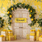 Kate Été Citron Jaune Fleurs Porte Toile de fond conçue par Emetselch - Kate Backdrop FR