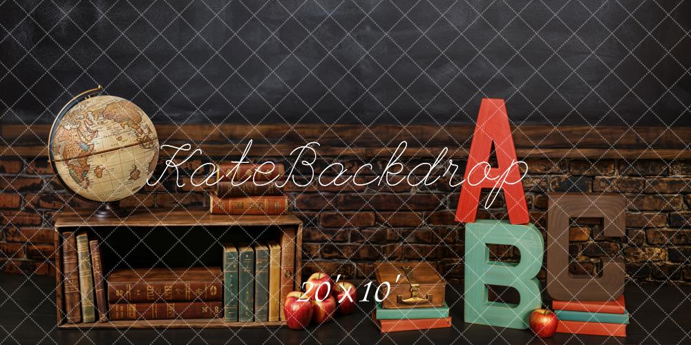 Kate Retour à l'école Classe ABC Livres Toile de fond conçue par Emetselch - Kate Backdrop FR
