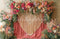 Kate Bohème Fleurs Rouge Macramé Toile de fond conçue par Emetselch - Kate Backdrop FR