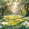Kate Printemps Fleurs Forêt Prairie Toile de fond conçue par Emetselch - Kate Backdrop FR