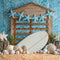 Kate Plage Étoile de mer Coquillage Planche de surf Toile de fond conçue par Kate Image - Kate Backdrop FR