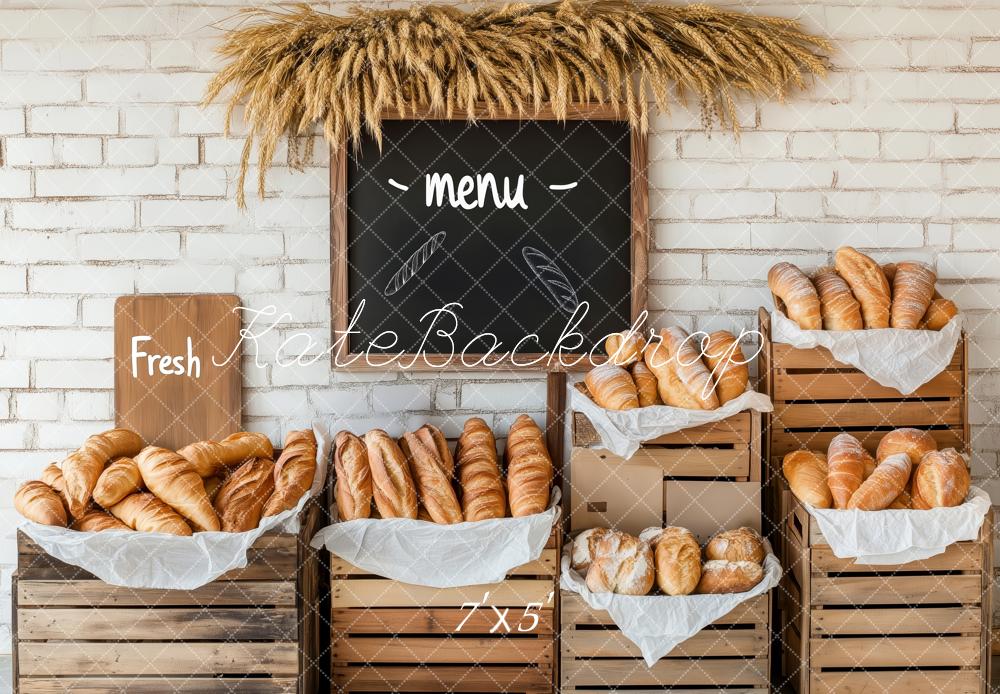 Kate Boulangerie Pain Rustique Stand Toile de fond conçue par Patty Roberts - Kate Backdrop FR