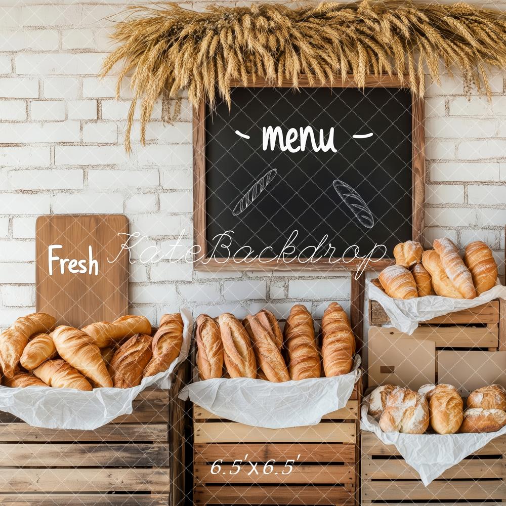 Kate Boulangerie Pain Rustique Stand Toile de fond conçue par Patty Roberts - Kate Backdrop FR