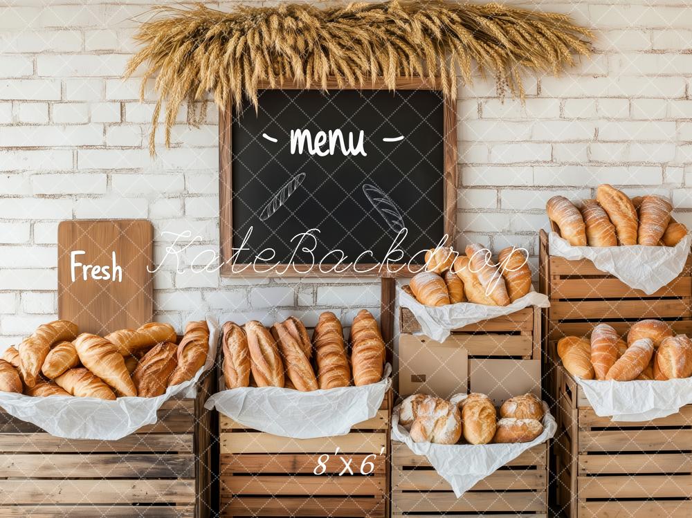 Kate Boulangerie Pain Rustique Stand Toile de fond conçue par Patty Roberts - Kate Backdrop FR