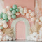 Kate Bohème Ballons Arche Pastel Toile de fond conçue par Patty Roberts - Kate Backdrop FR