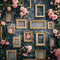 Kate Cadre Vintage Fleurs Rose Toile de fond conçue par Patty Roberts - Kate Backdrop FR