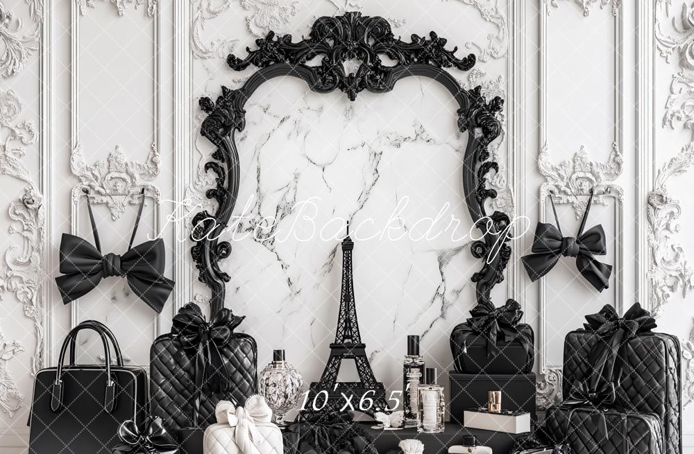 Kate Luxe Élégance Mur Rétro Parfum Sac Toile de fond conçu par Ashley Paul - Kate Backdrop FR