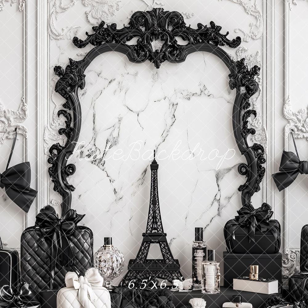 Kate Luxe Élégance Mur Rétro Parfum Sac Toile de fond conçu par Ashley Paul - Kate Backdrop FR