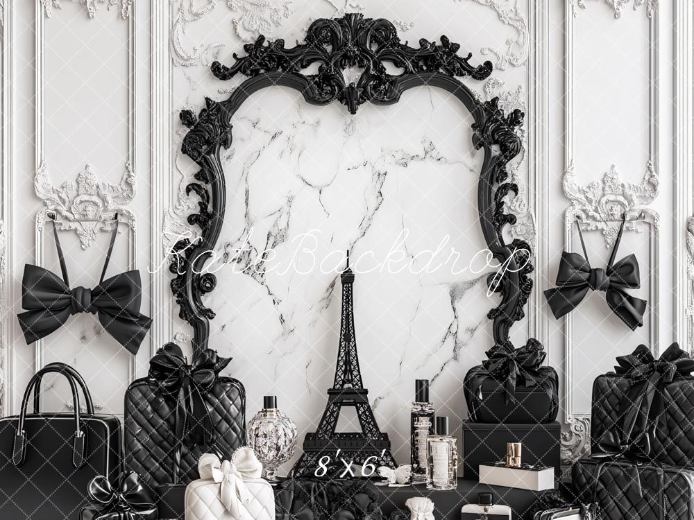 Kate Luxe Élégance Mur Rétro Parfum Sac Toile de fond conçu par Ashley Paul - Kate Backdrop FR