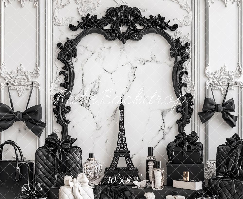 Kate Luxe Élégance Mur Rétro Parfum Sac Toile de fond conçu par Ashley Paul - Kate Backdrop FR