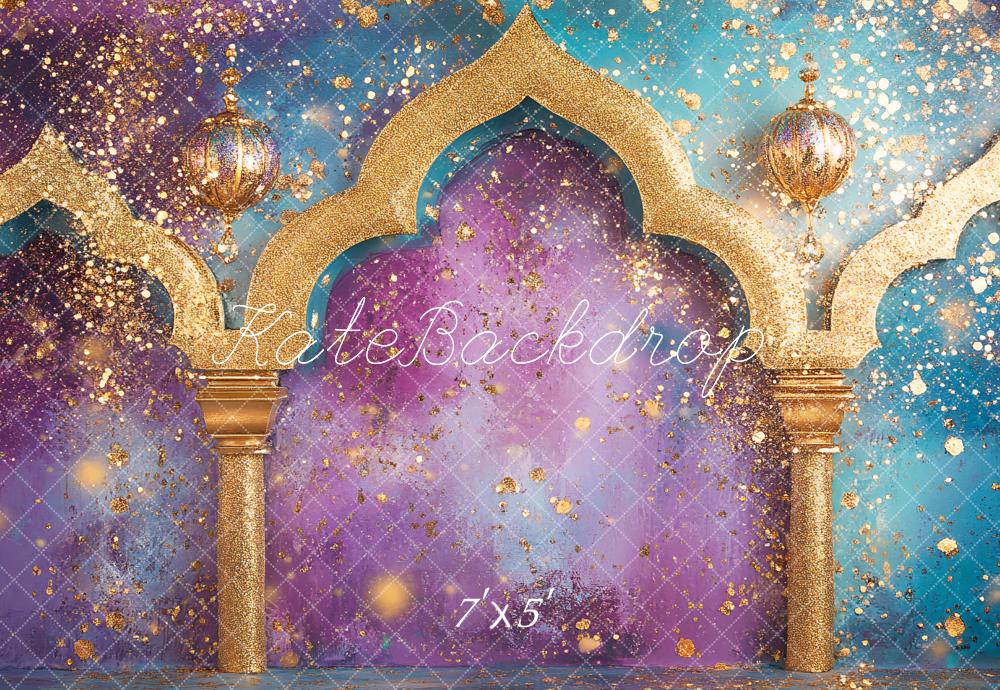 Kate Mille et Une Nuits Paillettes Rétro Arche Toile de fond conçu par Ashley Paul - Kate Backdrop FR