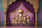 Kate Palais Arabe Arche Rétro Violet Toile de fond conçu par Ashley Paul - Kate Backdrop FR