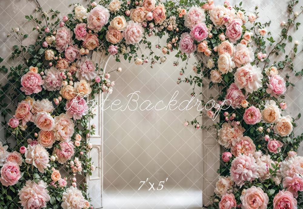 Kate Fleurs Arche Rose Portrait Élégant Toile de fond conçue par Emetselch - Kate Backdrop FR