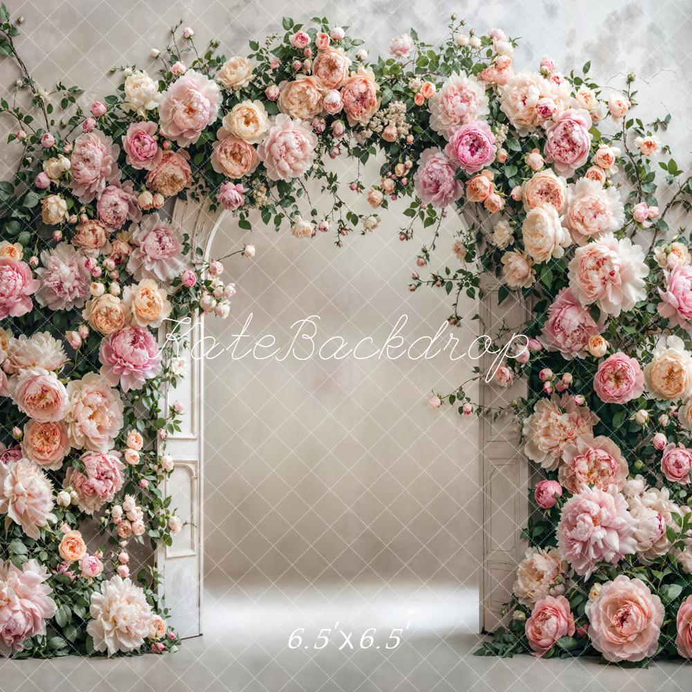 Kate Fleurs Arche Rose Portrait Élégant Toile de fond conçue par Emetselch - Kate Backdrop FR