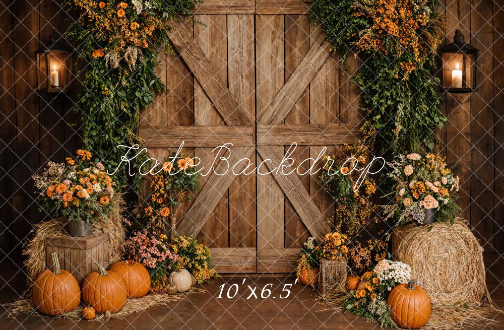 Kate Automne Rustique Grange Porte Toile de fond conçue par Emetselch - Kate Backdrop FR