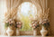 Kate Bohème Fleurs Vase Fenêtre Élégant Toile de fond conçue par Emetselch - Kate Backdrop FR