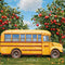 Kate Bus Scolaire Verger de Pommiers Toile de fond conçue par Emetselch - Kate Backdrop FR