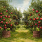 Kate Automne Verger Pommier Vert Toile de fond conçue par Emetselch - Kate Backdrop FR