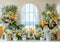 Kate Été Plage Fleurs Fenêtre Toile de fond conçue par Mini MakeBelieve - Kate Backdrop FR