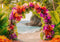 Kate Été Tropical Fleur Arche Plage Toile de fond conçue par Mini MakeBelieve - Kate Backdrop FR