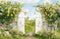 Kate Été Citron Jardin Fleurs Portail Toile de fond conçue par Emetselch - Kate Backdrop FR