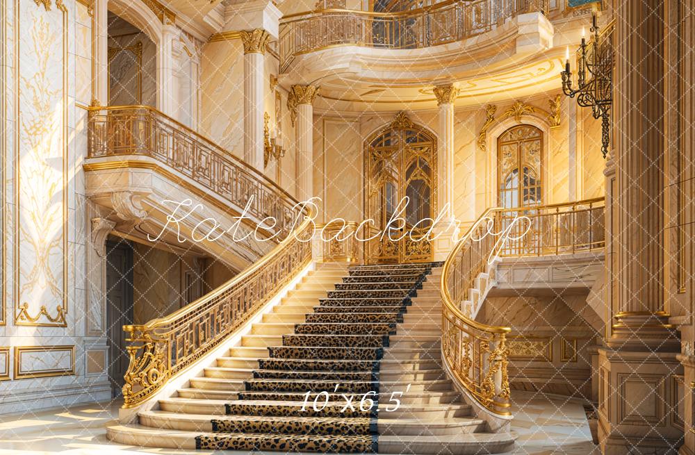 Kate Architecture Rétro Luxueux Escaliers Toile de fond conçue par Emetselch - Kate Backdrop FR