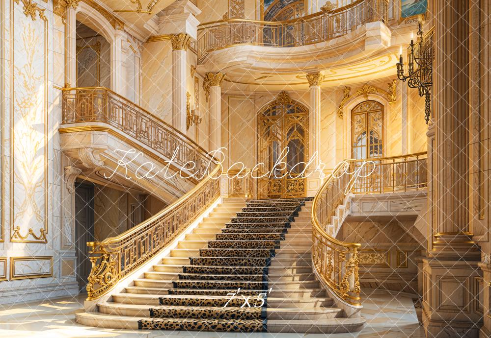 Kate Architecture Rétro Luxueux Escaliers Toile de fond conçue par Emetselch - Kate Backdrop FR
