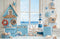 Kate Nautique Fenêtre Phare Étoile de mer Toile de fond conçue par Emetselch - Kate Backdrop FR