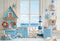 Kate Nautique Fenêtre Phare Étoile de mer Toile de fond conçue par Emetselch - Kate Backdrop FR