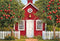 Kate Scolaire École Rouge Pommes Jardin Toile de fond conçue par Emetselch - Kate Backdrop FR