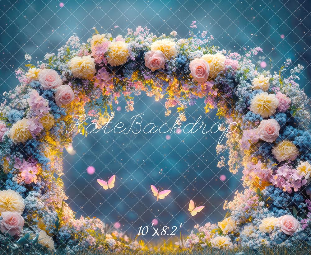 Kate Conte de fées Fleur Arche Papillon Toile de fond conçue par Mini MakeBelieve - Kate Backdrop FR