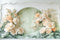 Kate Printemps Arche Fleurs Mur Rétro Toile de fond conçue par Mini MakeBelieve - Kate Backdrop FR