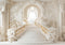 Kate Bal de Promo Escalier Blanc Fleurs Toile de fond conçue par Mini MakeBelieve - Kate Backdrop FR