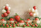 Kate Fraise Ballon Clôture Jardin Anniversaire Toile de fond conçue par Emetselch - Kate Backdrop FR