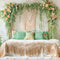Kate Bohème Été Fleurs Chambre Lit Toile de fond conçue par Emetselch - Kate Backdrop FR