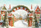 Kate Noël Bonbon Village Neige Toile de fond conçue par Chain Photographie - Kate Backdrop FR