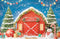 Kate Noël Grange Bonhomme de neige Toile de fond conçue par Chain Photographie - Kate Backdrop FR