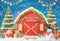 Kate Noël Grange Bonhomme de neige Toile de fond conçue par Chain Photographie - Kate Backdrop FR