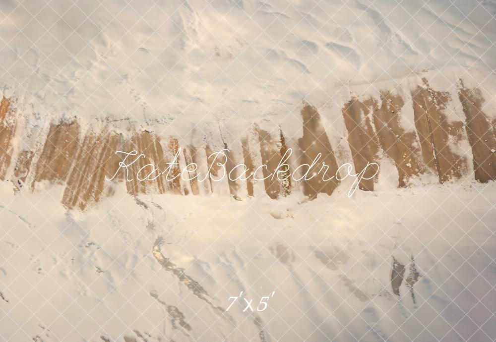 Kate Neige Plancher en Bois Sol Toile de fond conçue par Kate Image