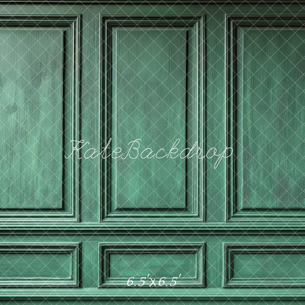Kate Mur Rétro Vert Classique Toile de fond conçue par Mini MakeBelieve