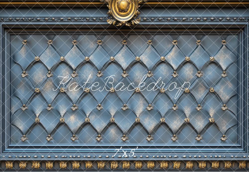 Kate Fête des Pères Bleu Mur Vintage Toile de fond conçue par Mini MakeBelieve