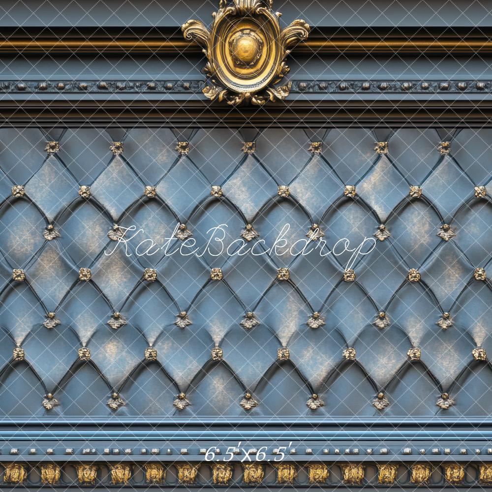Kate Fête des Pères Bleu Mur Vintage Toile de fond conçue par Mini MakeBelieve