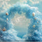 Kate Sirène Vagues Arche Océan Bleu Toile de fond conçue par Mini MakeBelieve - Kate Backdrop FR