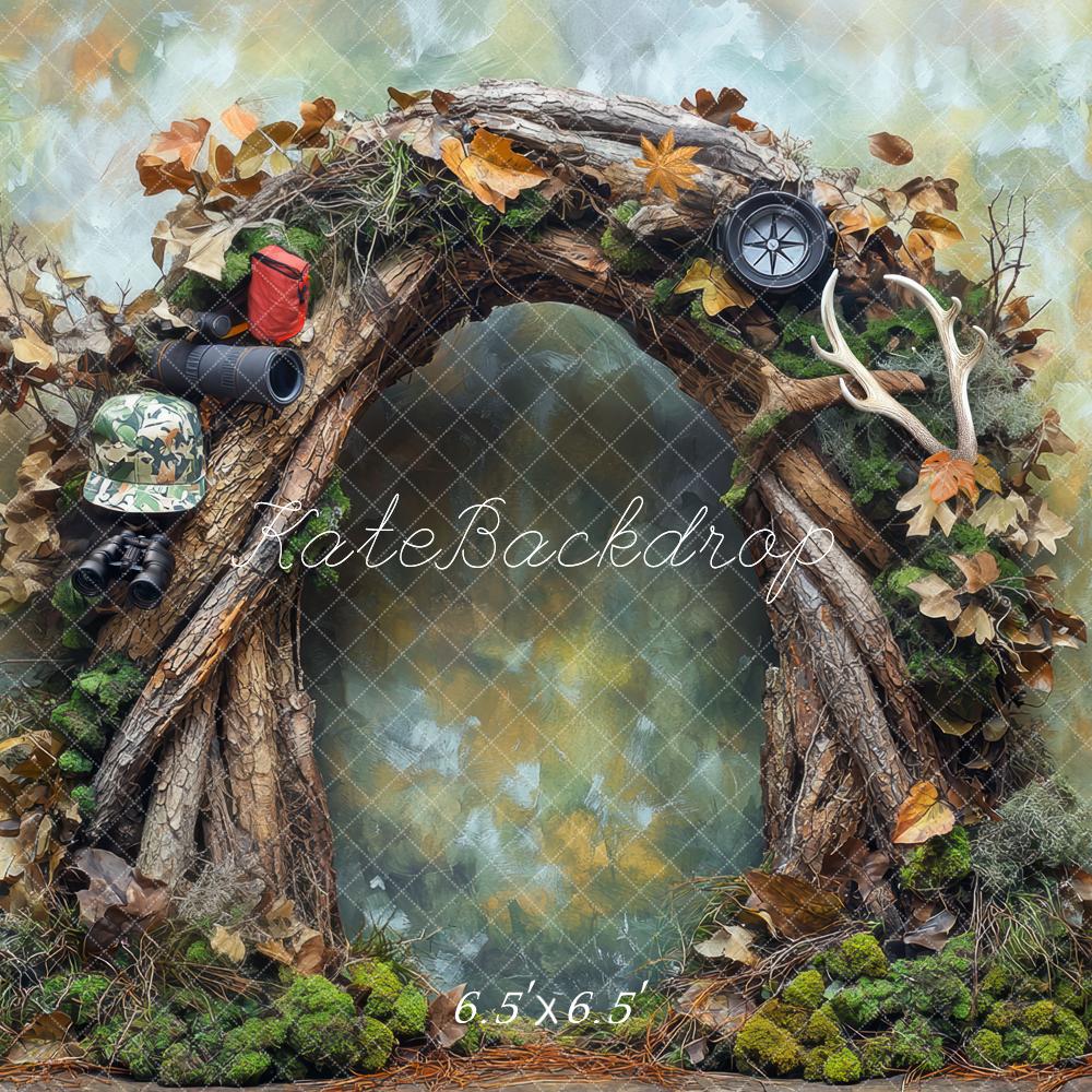 Kate Aventure Camping Forêt Arche Toile de fond conçue par Mini MakeBelieve