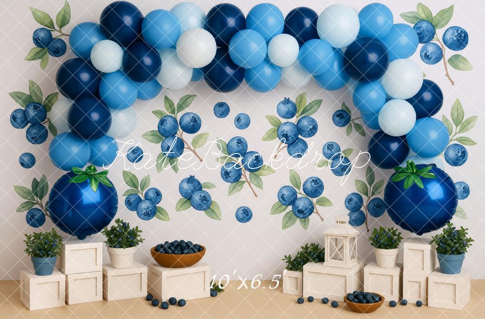 Kate Myrtille Ballons Arche Anniversaire Toile de fond conçue par Patty Roberts - Kate Backdrop FR
