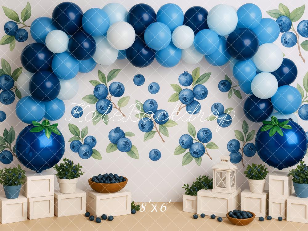 Kate Myrtille Ballons Arche Anniversaire Toile de fond conçue par Patty Roberts - Kate Backdrop FR